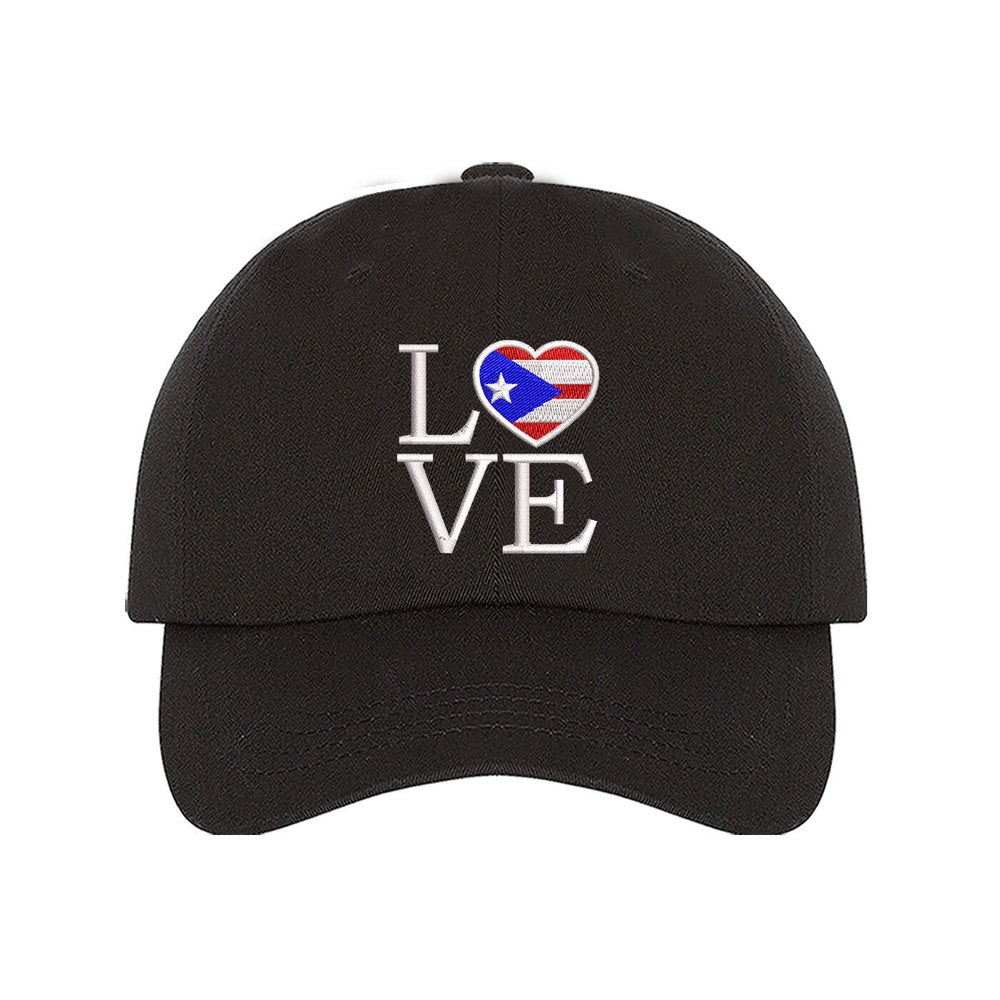 Best Embroidered Hat, Puerto Rico Love Embroidered Baseball Hat, Custom Embroidered Had, Embroidered Christmas Gifts