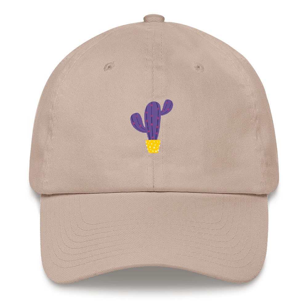 Best Embroidered Hat, Purple Cactus Embroidered Cap, Custom Embroidered Had, Embroidered Christmas Gifts
