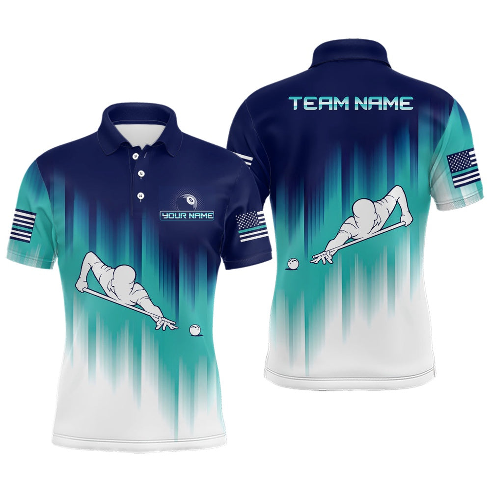 Billiard Polo Shirts, Custom 3D Billiard Polo Shirts, Personalized Billiards Jerseys Shirts For Pool Player, Billiards Team Shirts