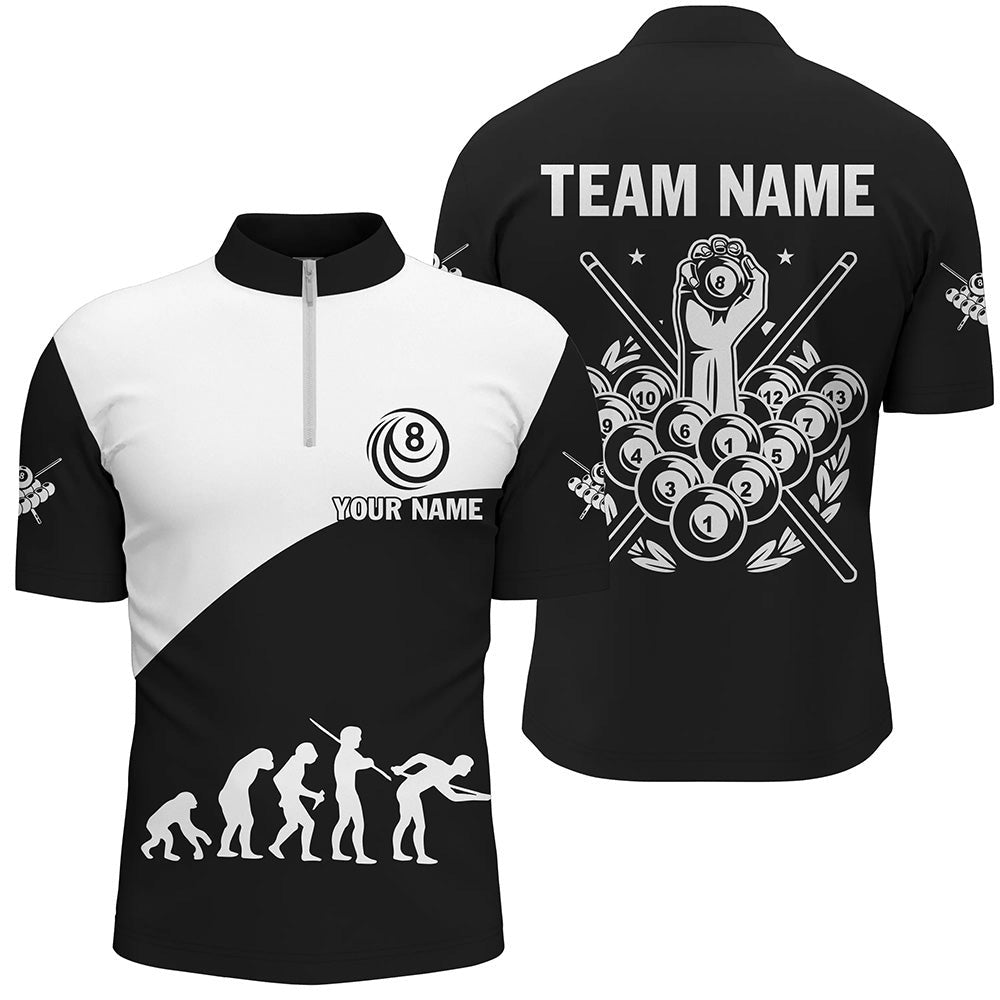 Billiard Polo Shirts, Growth Of Billiard Funny Pool Shirts Custom Team Name 8 Ball Pool Polo Shirts For Player, Billiards Team Shirts