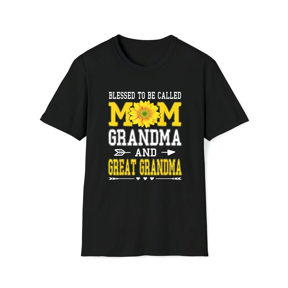Blessed To Be Called Mom Grandma Great Grandma Mother's Day Premium T Shirt, Mother's Day Premium T Shirt, Mother's Day Gift, Mom Shirt