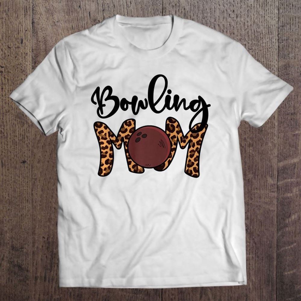 Bowling Mom, Vintage Leopard Mama Bowling Mother's Day Mom T Shirt, Mother's Day Shirt, Gift For Mom, Shirt For Mom
