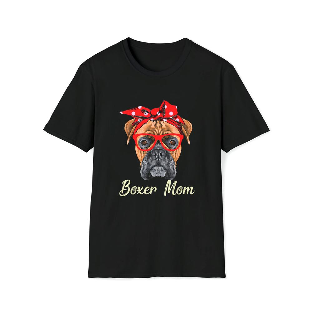 Boxer Mom Dogs Tee Mother's Day Dog Lovers Gifts For Women Premium T Shirt, Mother's Day Premium T Shirt, Mother's Day Gift, Mom Shirt