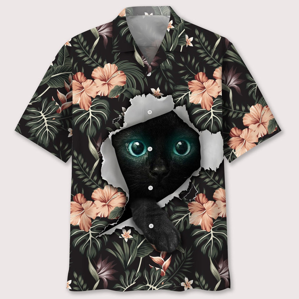 Cats Tropical Hawaiian Shirt, Cat Hawaiian Shirt, Funny Hawaiian Shirts