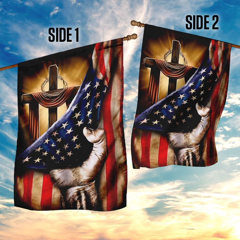 Christian Garden Flags, Christian Cross - Jesus Flag, Christian House Flags, Christian Cross Flag, Faith Flag