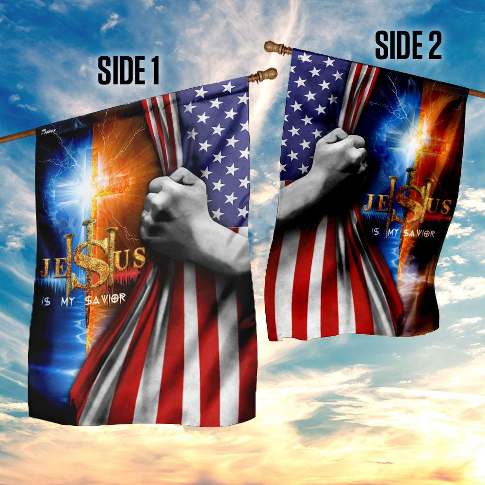 Christian Garden Flags, Jesus Is My Savior Flag, Christian House Flags, Christian Cross Flag, Faith Flag