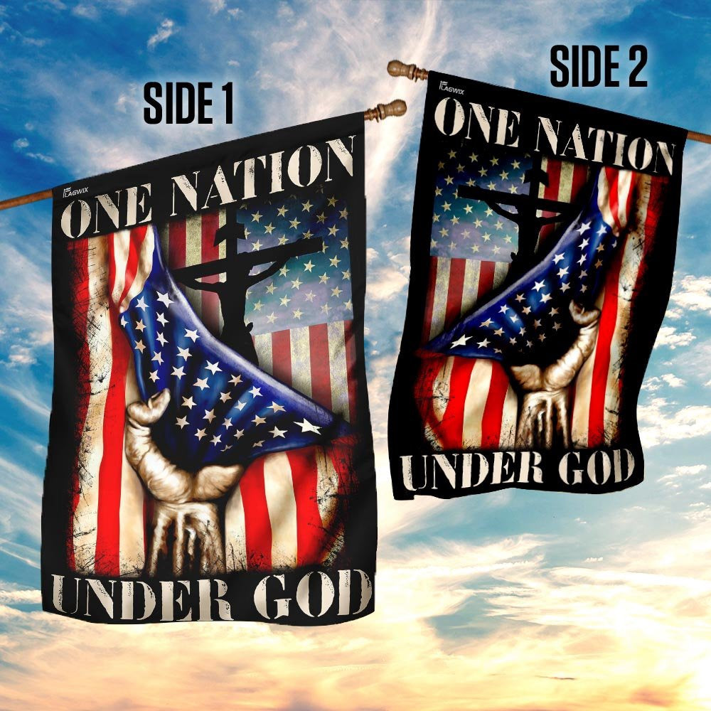 Christian Garden Flags, One Nation Under God Flag, Christian House Flags, Christian Cross Flag, Faith Flag