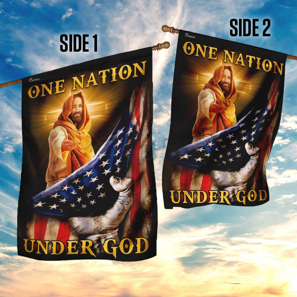 Christian Garden Flags, One Nation Under God Flag, Christian House Flags, Christian Cross Flag, Faith Flag
