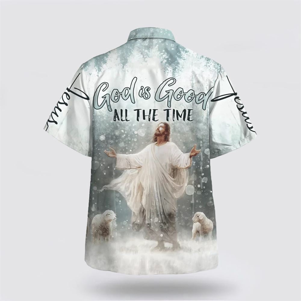 Christian Hawaiian Shirt, God Is Good All The Time Jesus Hawaiian Shirt, Christian Aloha Shirt