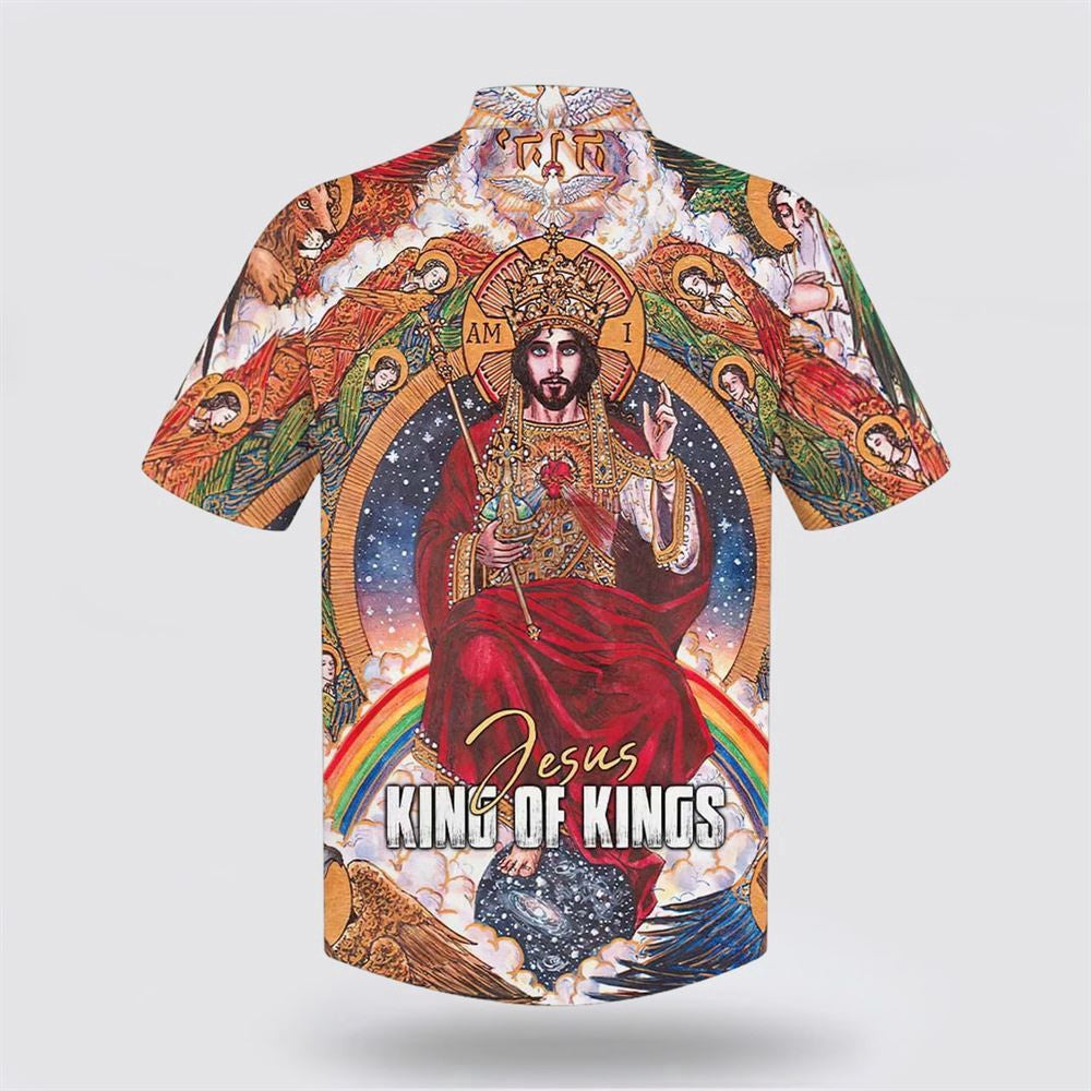 Christian Hawaiian Shirt, Jesus King Of Kings Hawaiian Shirt, Christian Aloha Shirt