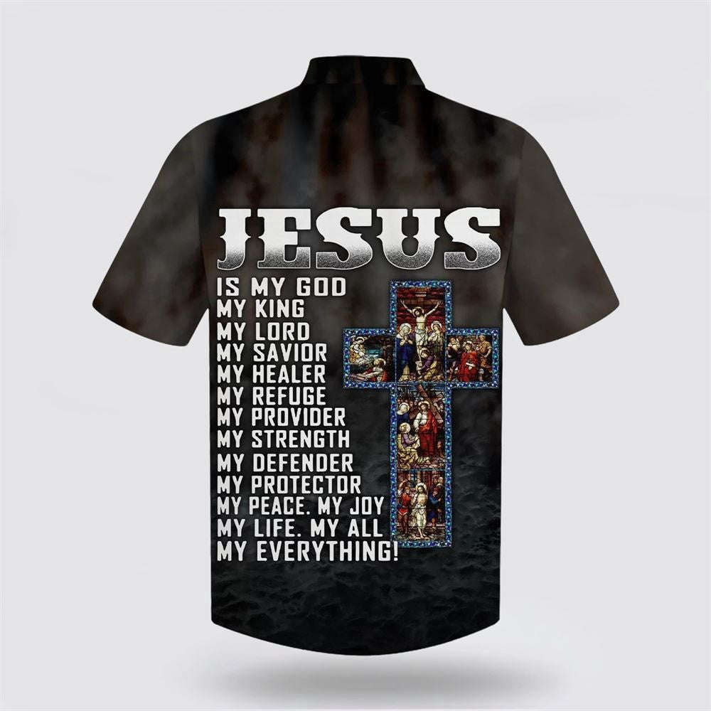 Christian Hawaiian Shirt, Warrior Jesus Is My God Hawaiian Shirts, Christian Aloha Shirt