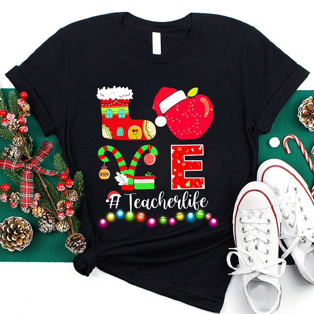 Christmas Lovelife T Shirt, Merry T Shirt, Unisex Christmas Shirts