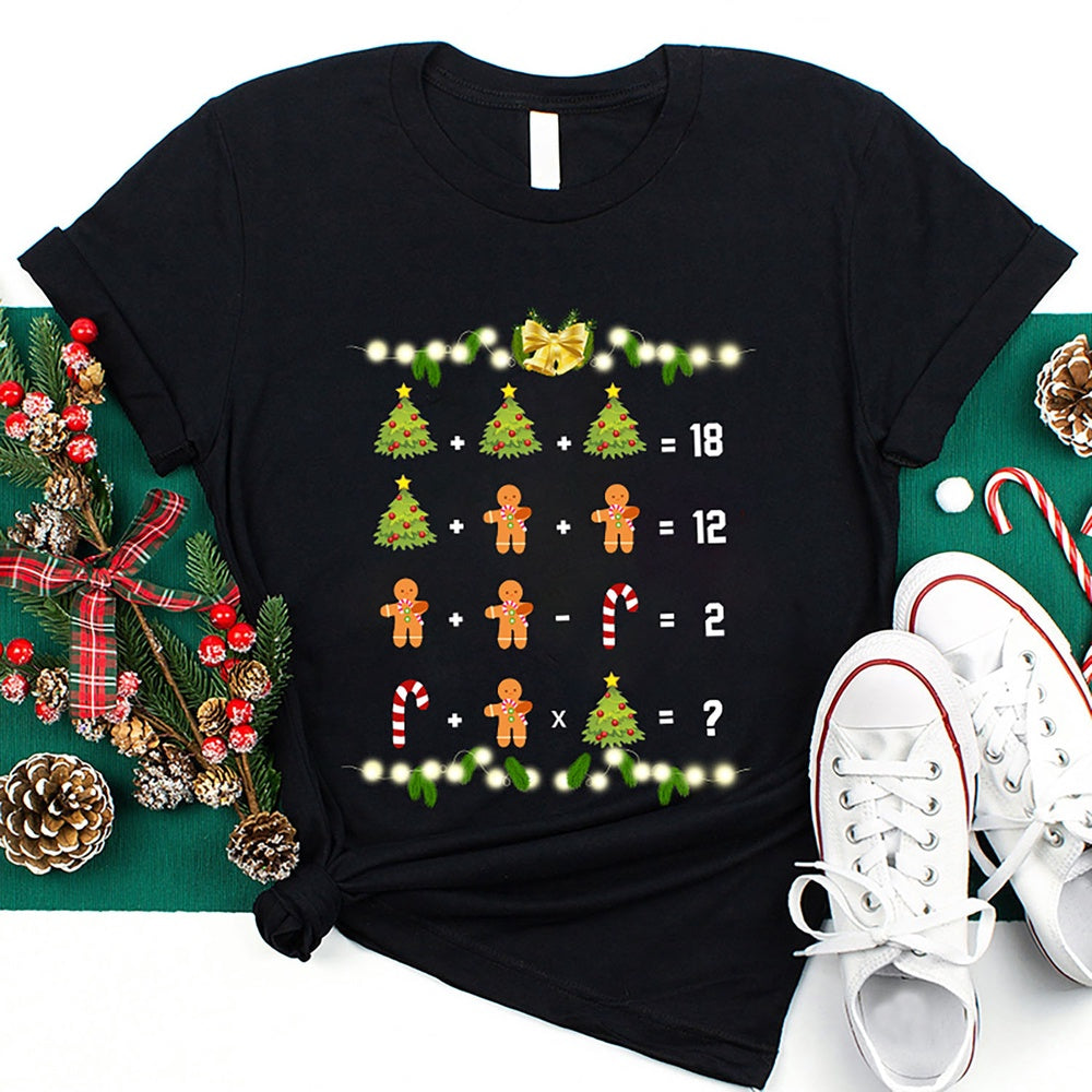 Christmas Math T Shirt, Merry T Shirt, Unisex Christmas Shirts