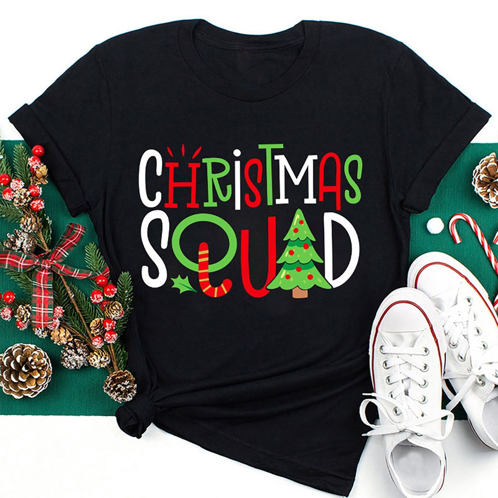 Christmas Squad T Shirt, Merry T Shirt, Unisex Christmas Shirts