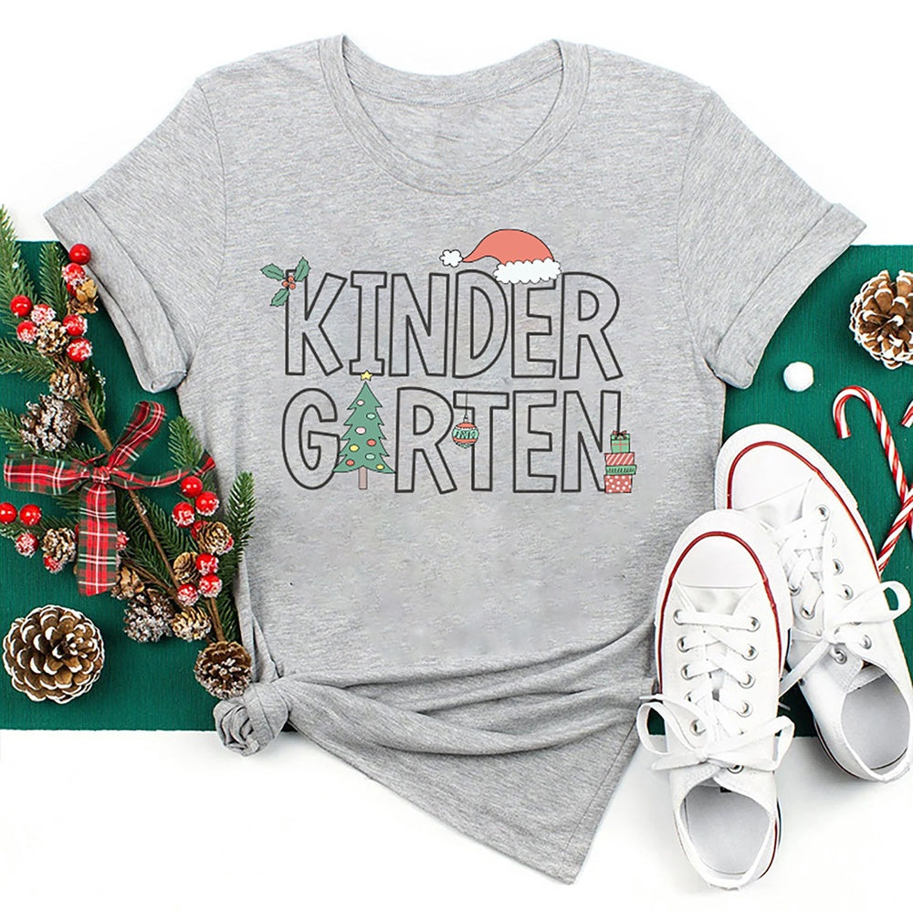Christmas Vibes Kindergarten T Shirt, Merry T Shirt, Unisex Christmas Shirts