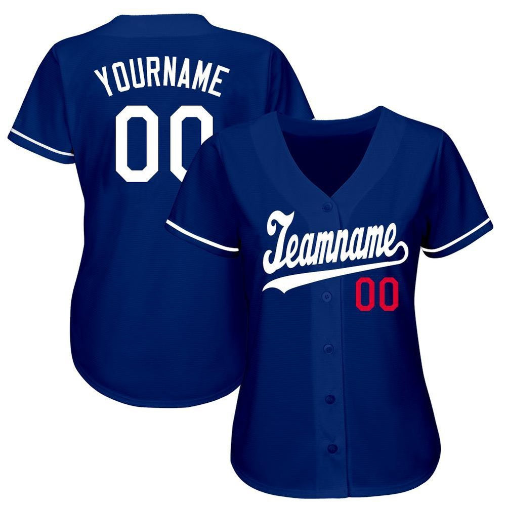 Cool Baseball Jersey, Custom Royal White Red Baseball Jersey, Best Baseball Jerseys