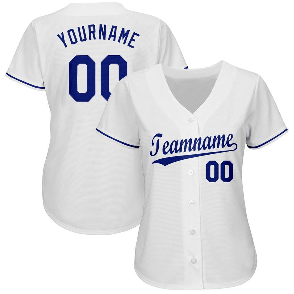 Cool Baseball Jersey, Custom White Royal Baseball Jersey, Best Baseball Jerseys