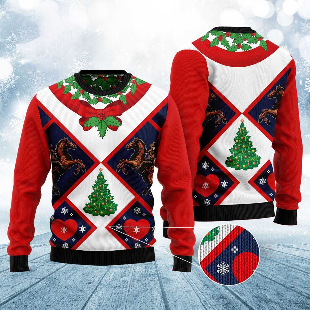 Cowboy Ugly Christmas Sweater, Funny Xmas Sweater, Sweater Xmas