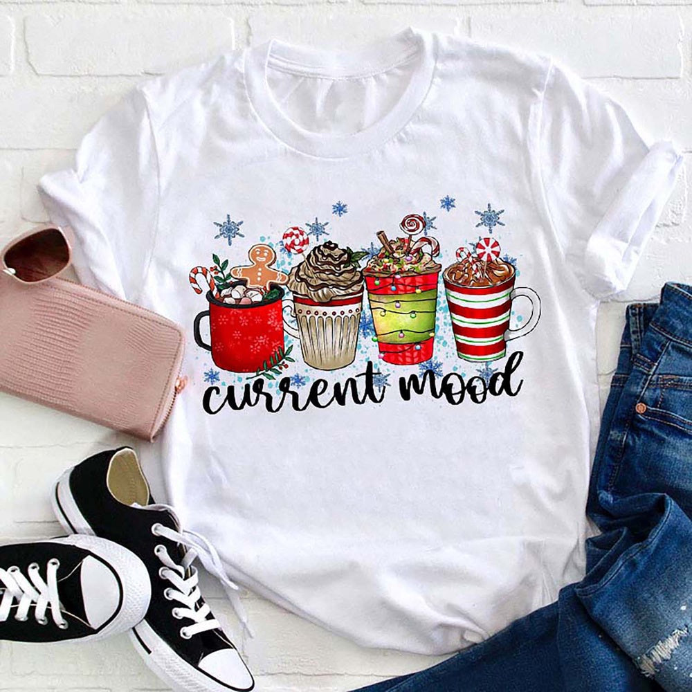 Current Mood T Shirt, Merry T Shirt, Unisex Christmas Shirts