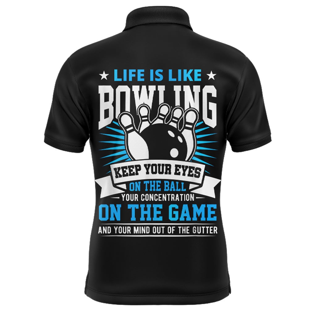 Custom Bowling Polo Shirts, Men Flame Bowling Shirt Personalized Name Bowling Polo Short Sleeve Men Bowler Jersey
