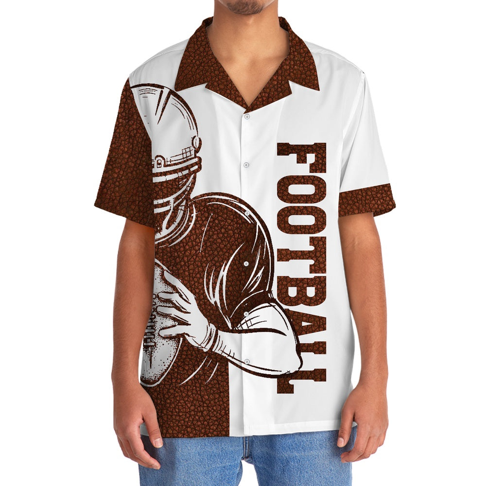 Custom Name American Football Hawaiian Shirt, Funny Hawaiian Shirt, Usa Hawaiian Shirt, Vintage Hawaiian Shirts