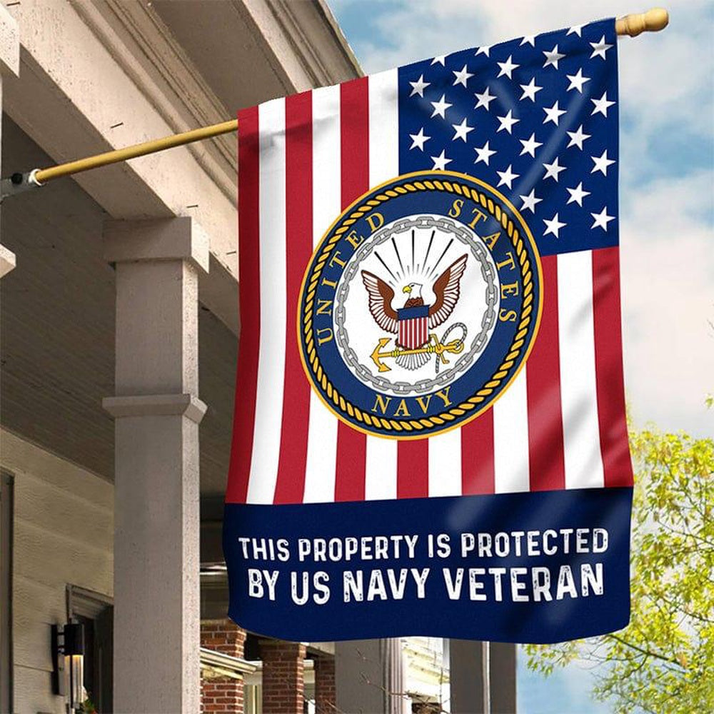 Custom US Navy Flag, United States Navy Flag, US Navy Garden Flag, US Veteran Flag