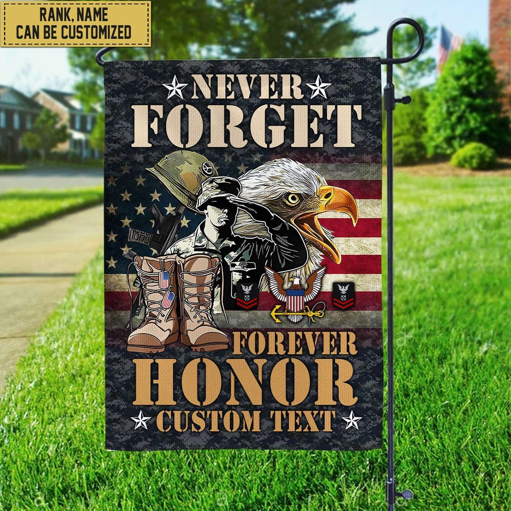 Custom US Navy Flag, Us Navy American Flag, Veterans Day Gift, US Navy Garden Flag, US Veteran Flag