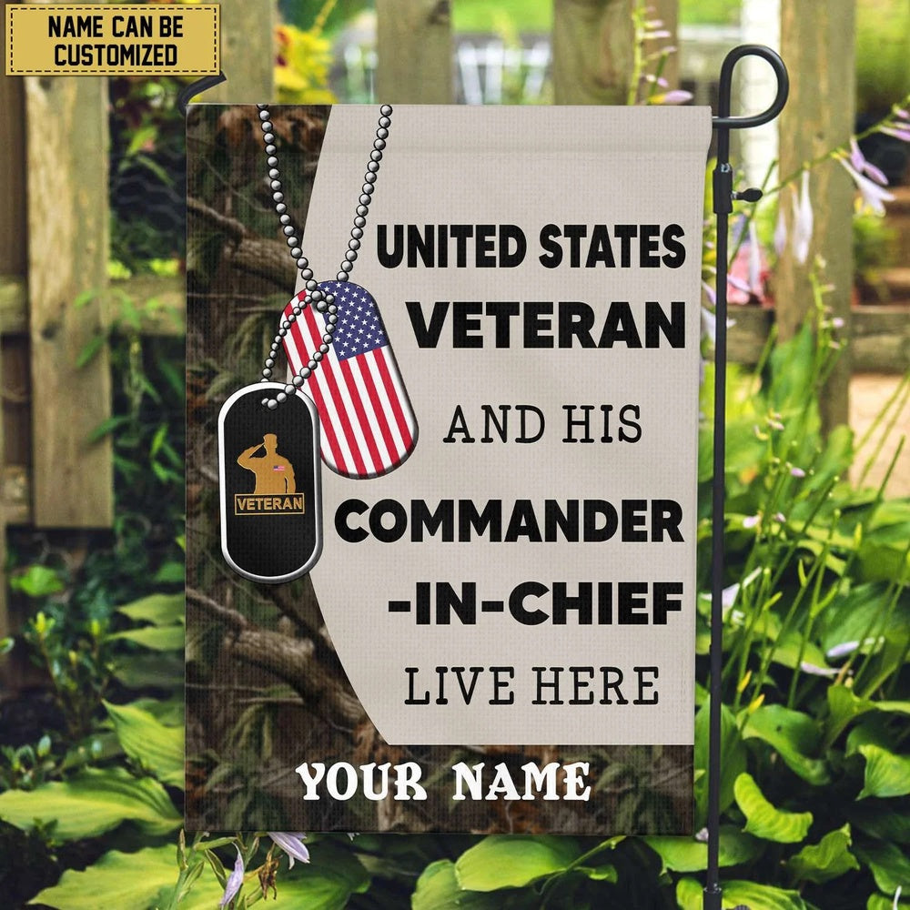 Custom US Veteran Flags, Us Veteran American Flag, Gift For Us Veteran , Us Veteran Garden Flag