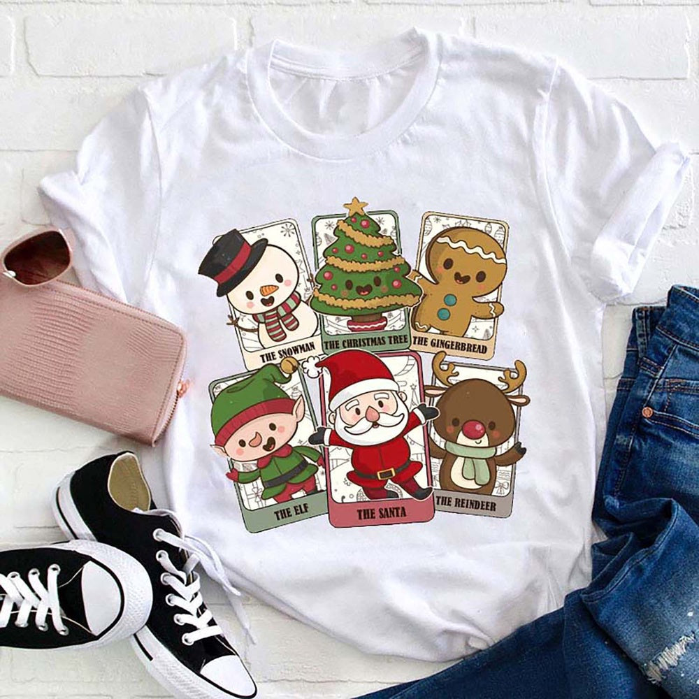 Cute Christmas Card T Shirt, Merry T Shirt, Unisex Christmas Shirts