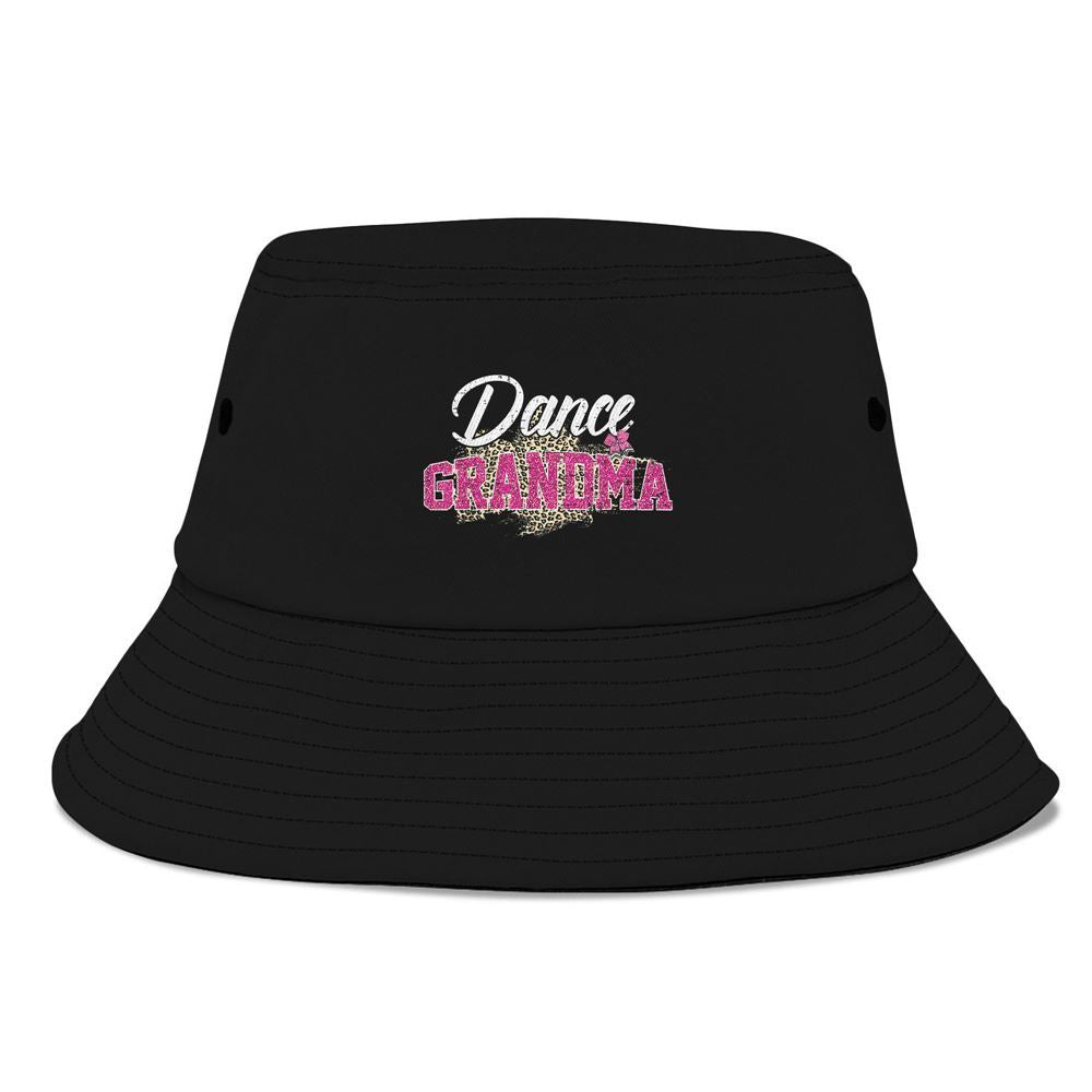 Dance Grandma Leopard Funny Dancing Grandma Bucket Hat, Mother's Day Bucker Hat, Mother's Day Gift, Women's Sun Hats