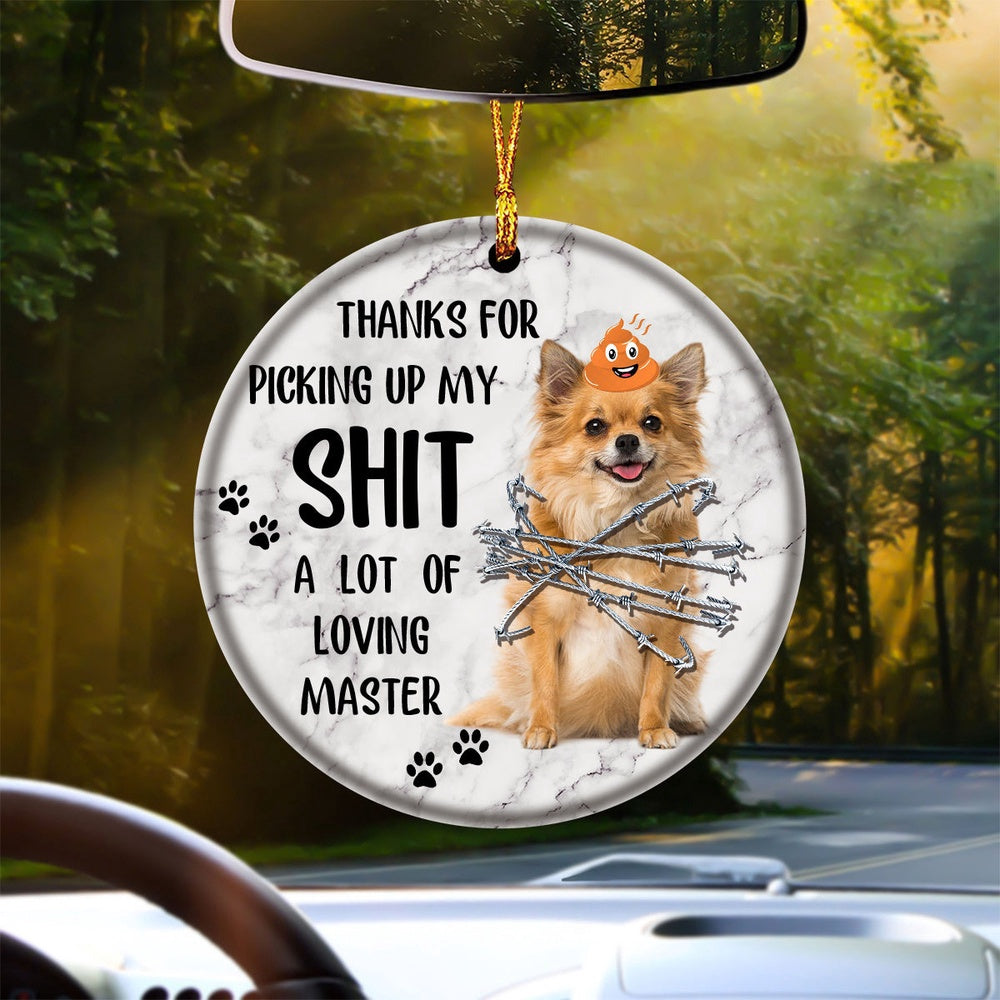 Dog Christmas Ornament, Chihuahua 3 A Lot Of Loving Master Ornament, Pet Christmas Ornaments