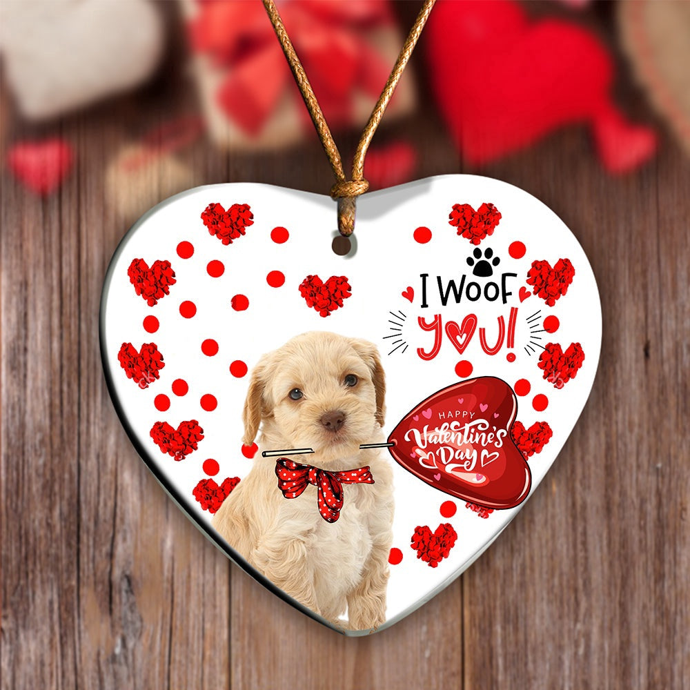 Dog Christmas Ornament, Cockapoo Happy Valentine'S Day Ornament, Pet Christmas Ornaments