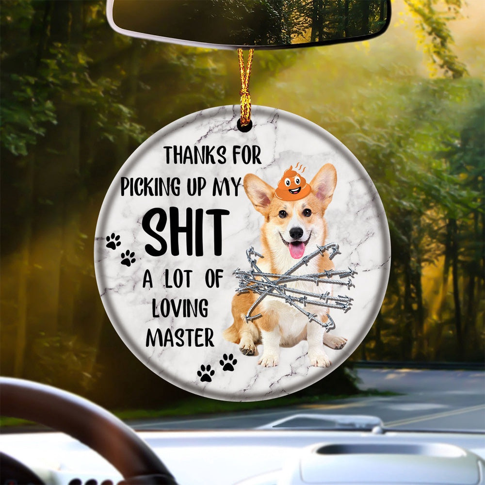 Dog Christmas Ornament, Corgi A Lot Of Loving Master Ornament, Pet Christmas Ornaments