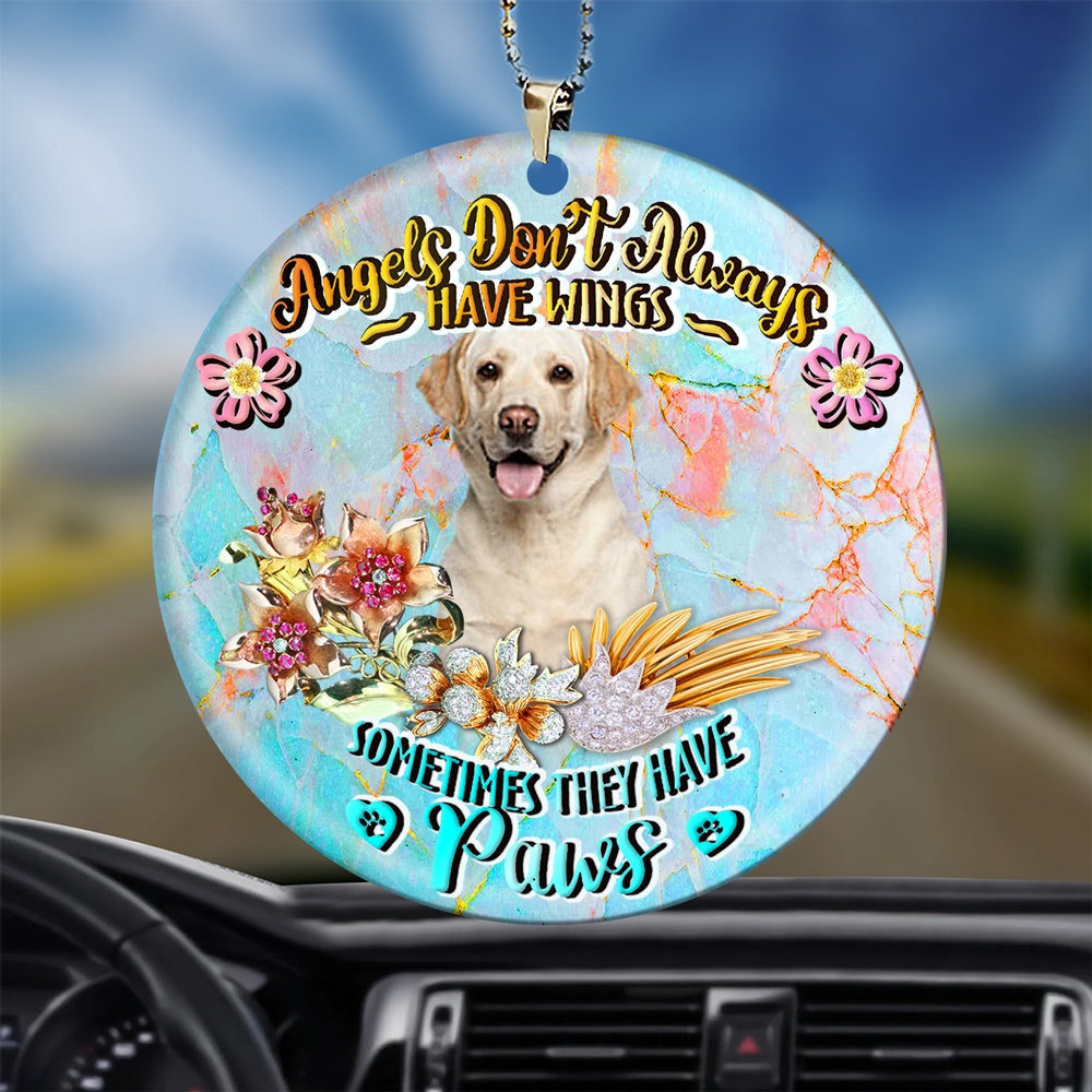 Dog Christmas Ornament, Labrador Retriever Sometimes They Have Paws Ornament, Pet Christmas Ornaments