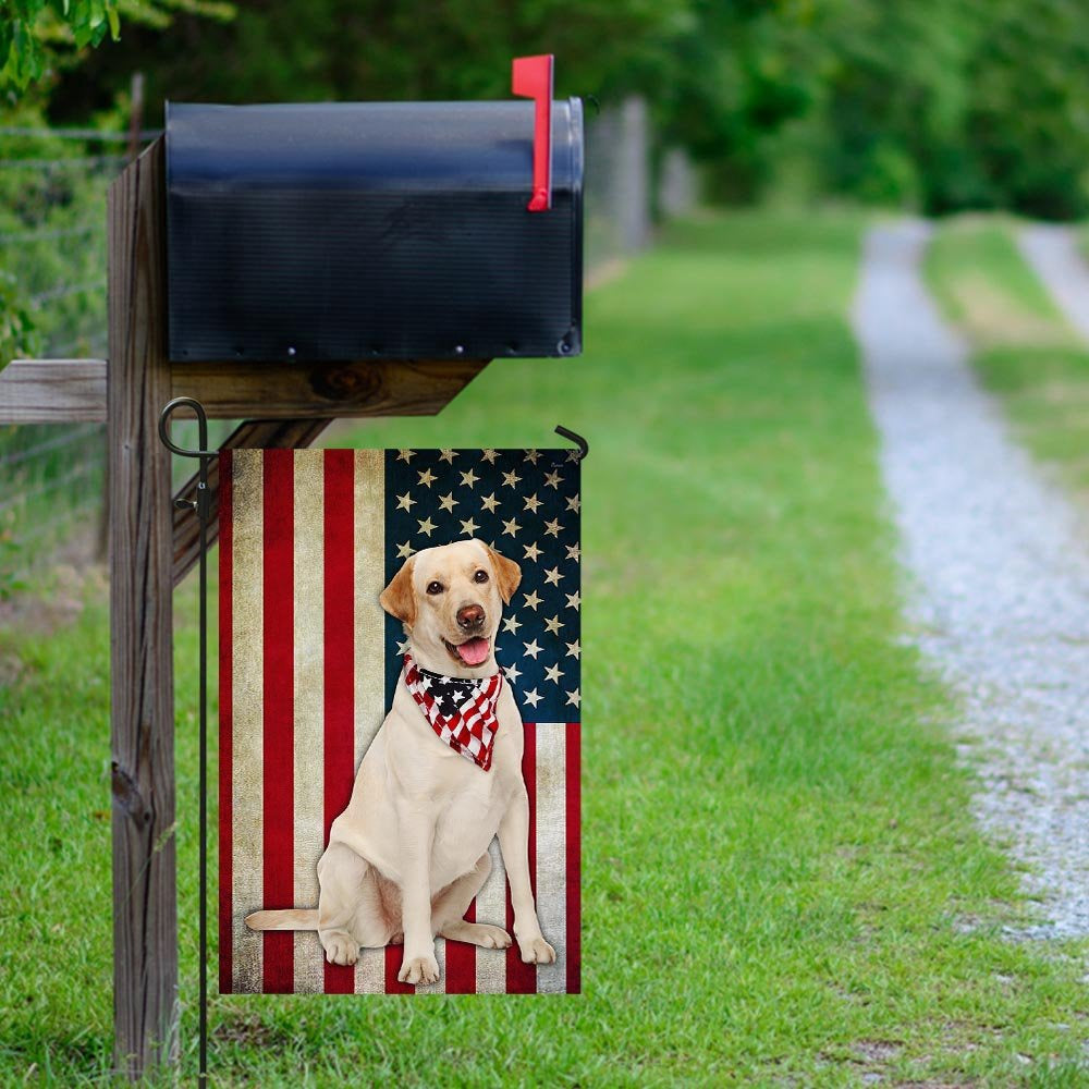 Dog Garden Flags, Labrador Retriever American Flag, Dog Flags For House, Dog Owner Gift