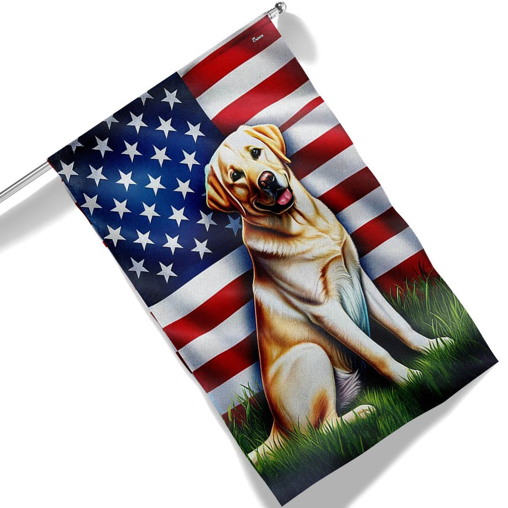 Dog Garden Flags, Labrador Retriever American Flags, Dog Flags For House, Dog Owner Gift