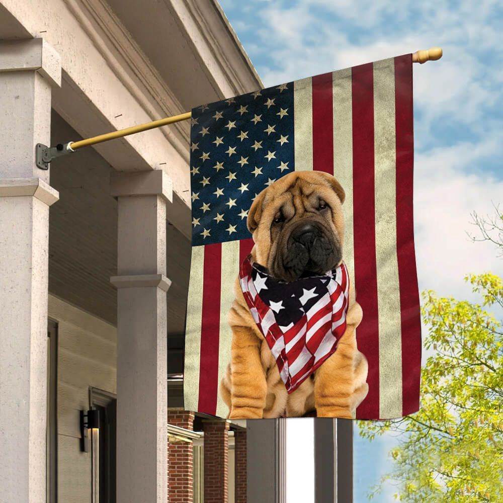 Dog Garden Flags, Shar Pei House Flag, Dog Flags For House, Dog Owner Gift