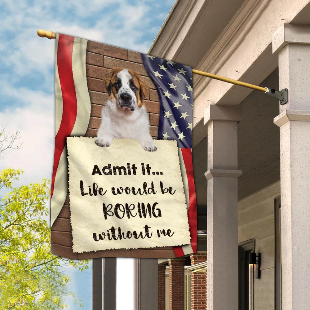 Dog Garden Flags, St Bernard Flag 3, Dog Flags For House, Dog Owner Gift