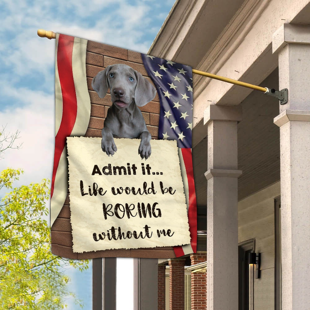 Dog Garden Flags, Weimaraner Garden Flag, Dog Flags For House, Dog Owner Gift