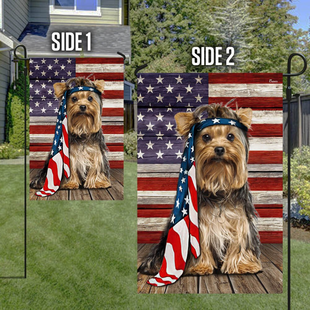 Dog Garden Flags, Yorkshire Terrier Dog Flag Charming Dog, Dog Flags For House, Dog Owner Gift