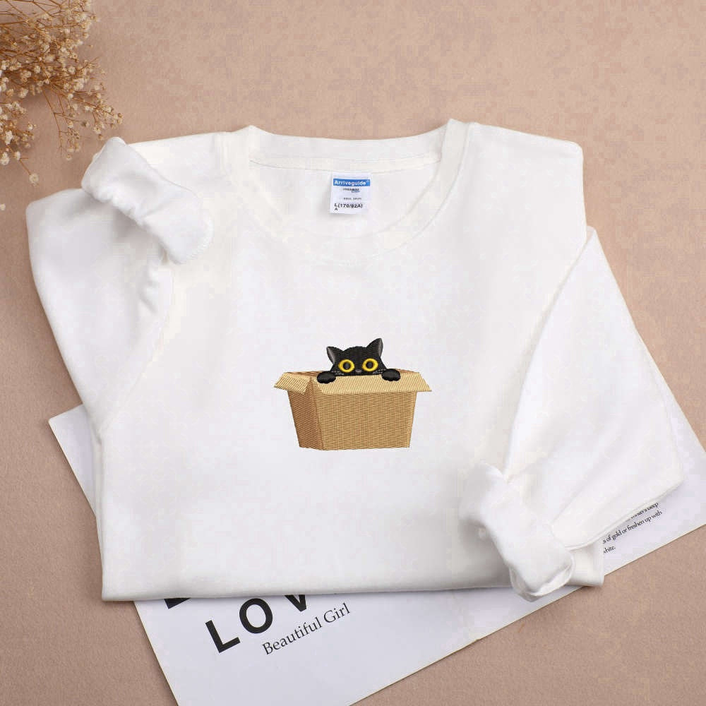 Eembroidered Custom Sweatshirts, Cat Sweatshirt, Pet Sweatshirt, Embroidered Sweatshirt, Gift For Pet Owner, Christmas Gift