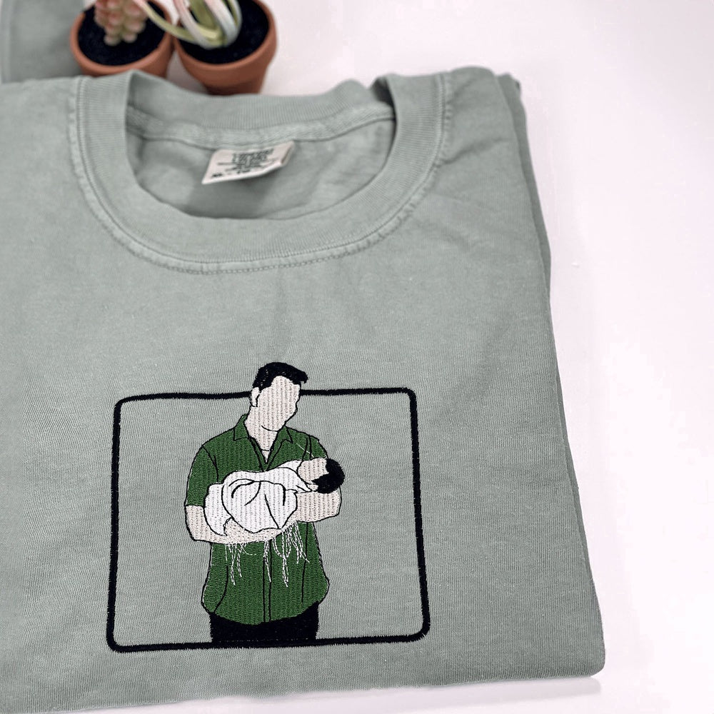 Eembroidered Custom Sweatshirts, First Fathers Day Gift Idea With Custom Embroidered Sweatshirt, Christmas Gift