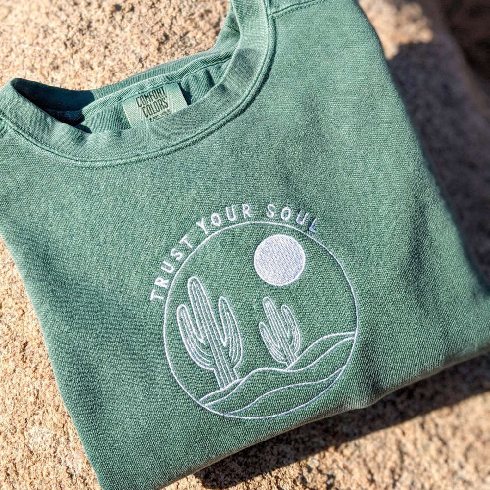 Eembroidered Custom Sweatshirts, Mental Health Trust Your Soul Embroidered Sweatshirt For Men And Women, Christmas Gift