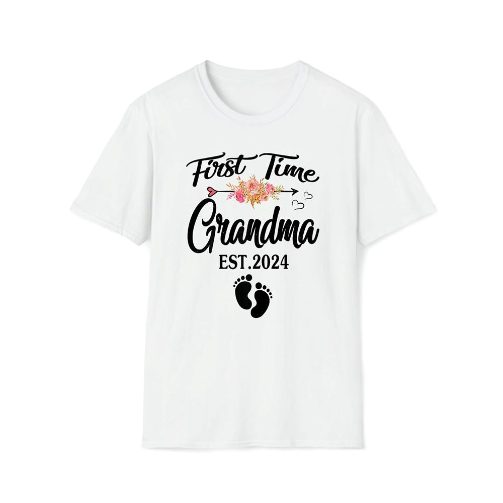 First Time Grandma 2024 Pregnancy Announcement New Grandma Premium T Shirt, Mother's Day Premium T Shirt, Mother's Day Gift, Mom Shirt