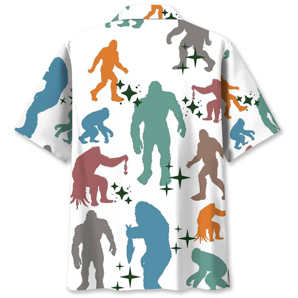 Funny Bigfoot Hawaiian Shirt, Funny Hawaiian Shirt, Cool Hawaiian Shirts, Best Hawaiian Shirts