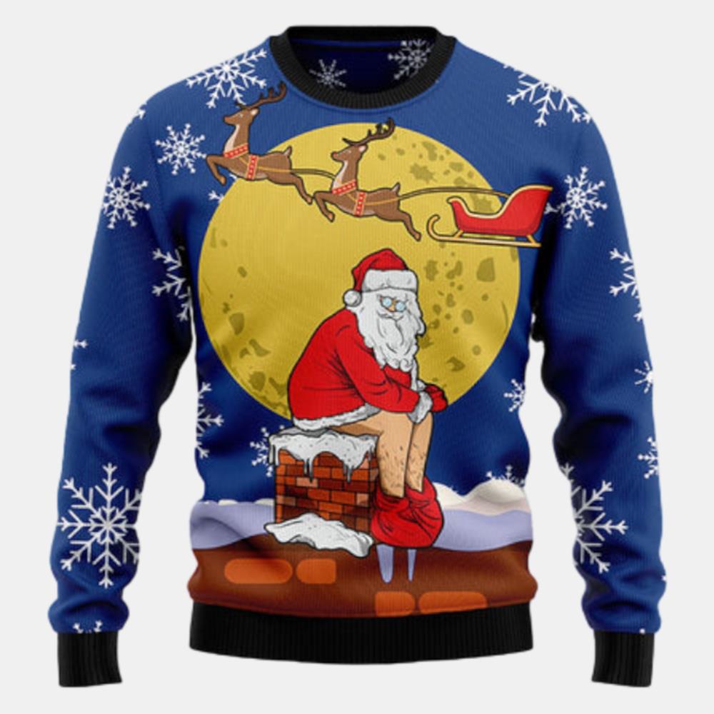 Funny Santa Xmas Ugly Sweater - Christmas sweater gift