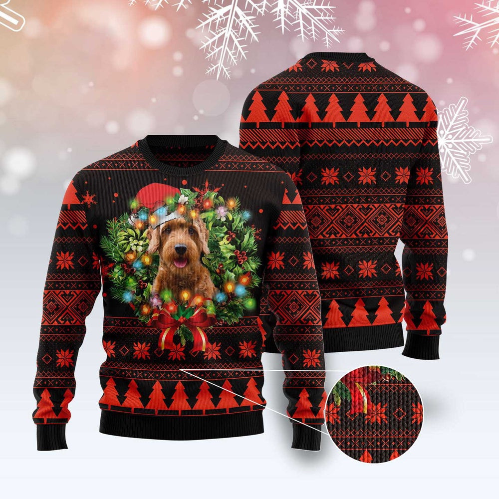 Goldendoodle Ugly Christmas Sweater, Funny Xmas Sweater, Sweater Xmas