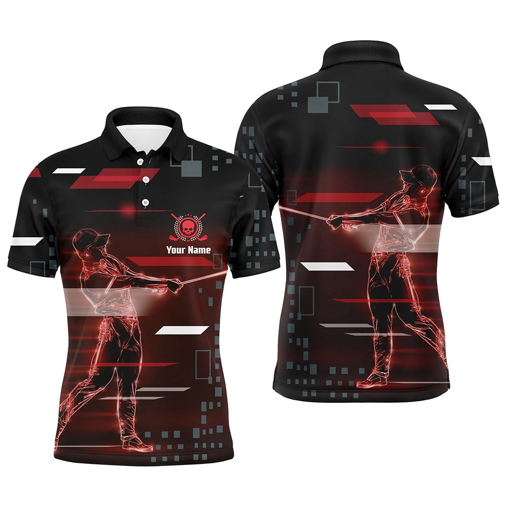 Golf Polo shirts, Mens Golf Digital Style Polo Shirt, Modern Skull Polo Shirt, Best Golf Shirts For Men