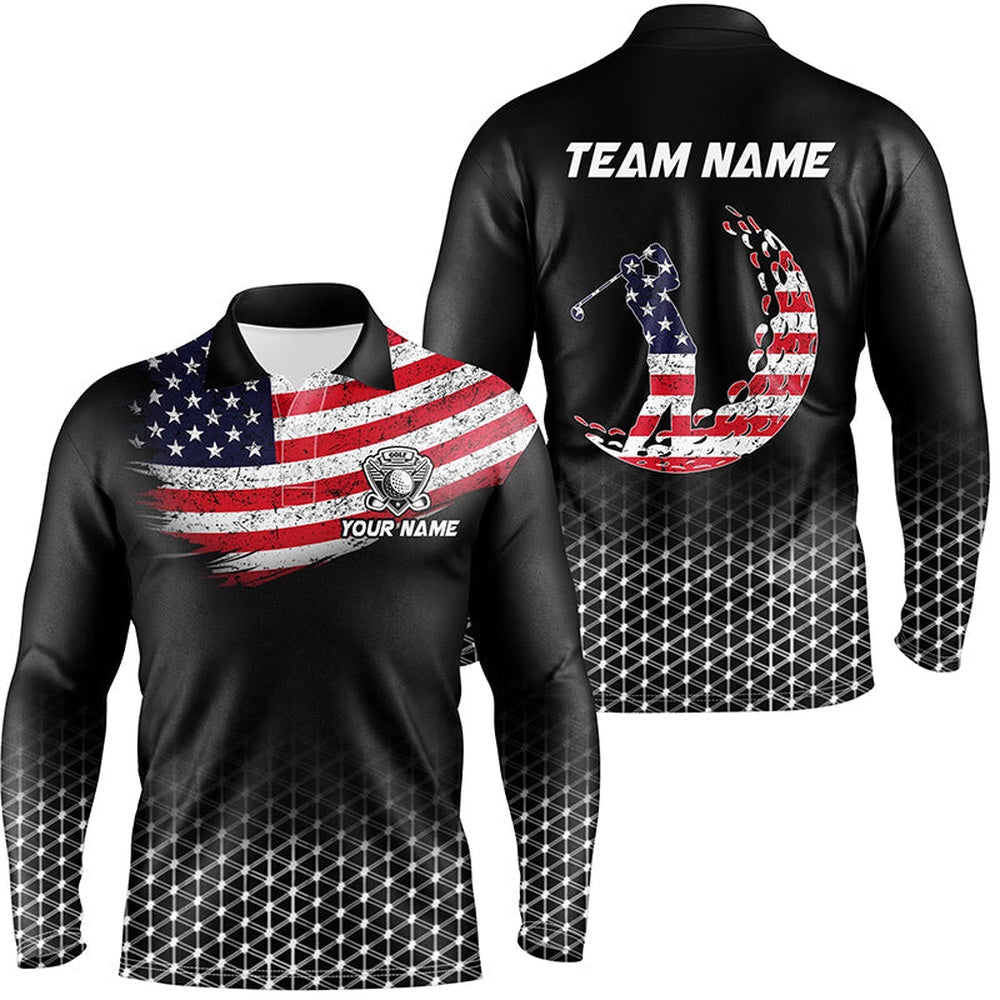 Golf Polo shirts, Mens Golf Polo Shirts Custom American Flag Patriotic Golf Outfits Men, Best Golf Gifts