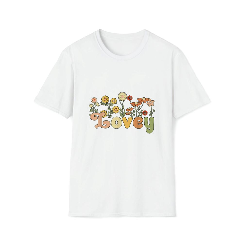 Groovy Lovey Grandmother Flowers Lovey Grandma Premium T Shirt, Mother's Day Premium T Shirt, Mother's Day Gift, Mom Shirt